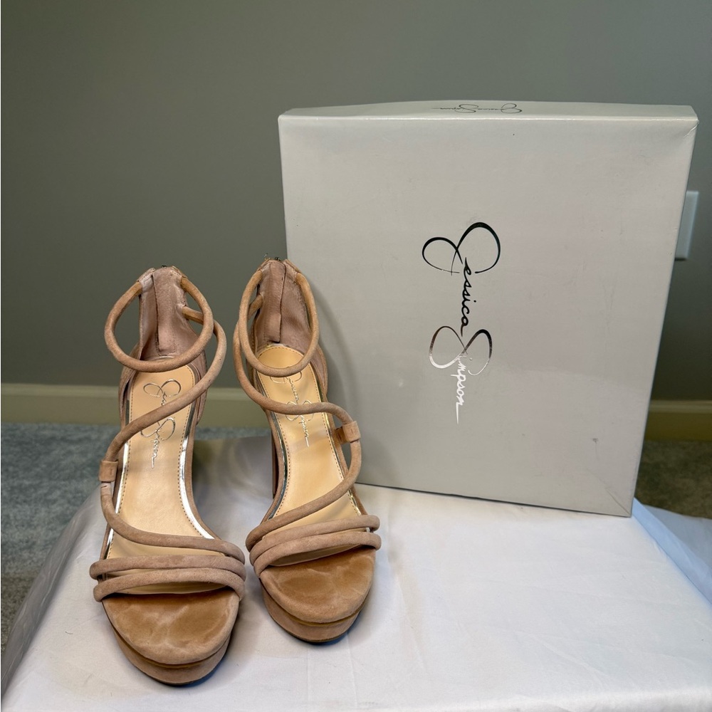 Jessica Simpson Tan Heeled Sandals